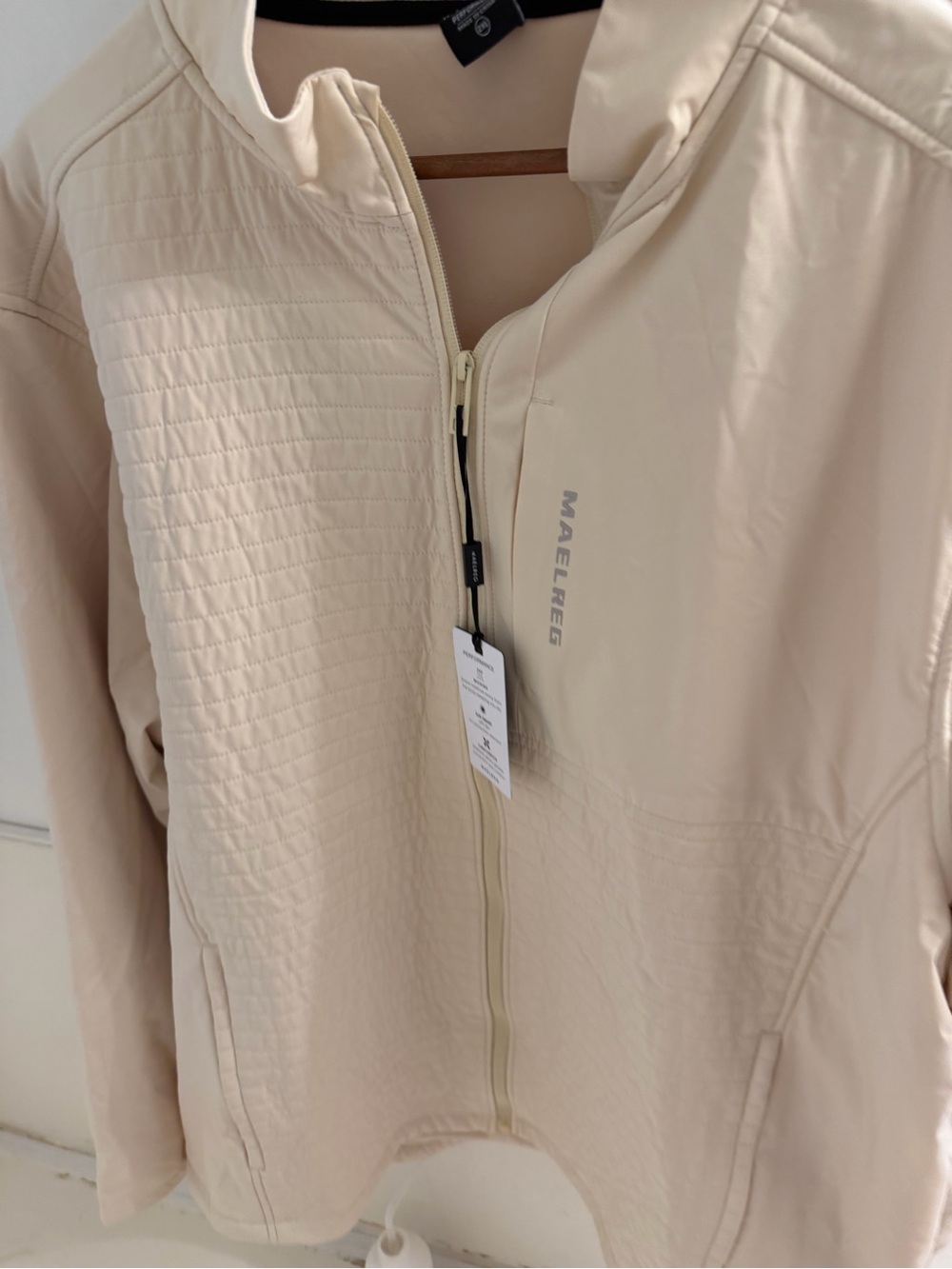 Maelreg Light Beige Zip-Up Jacket - Picture 4 of 6